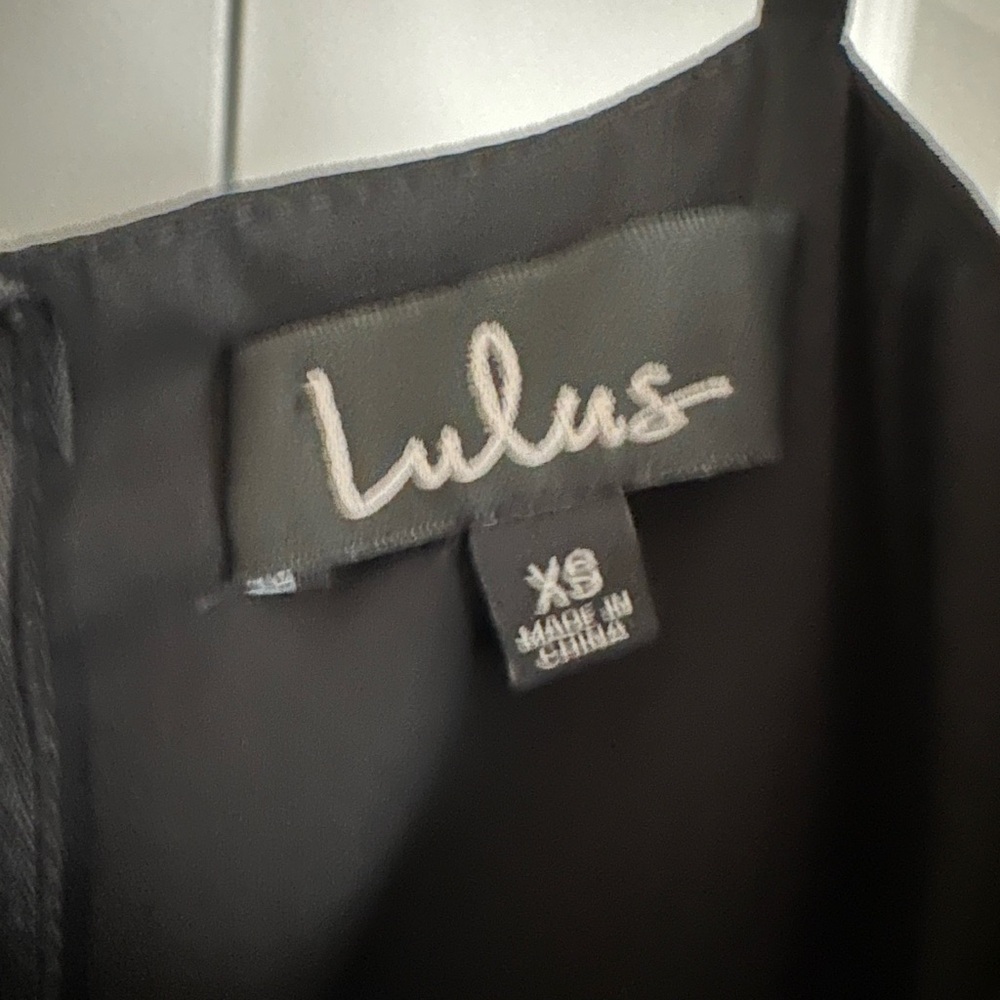 Lulus Black Wide-Leg Elegant Black Jumpsuit, size XS - Picture 7 of 7
